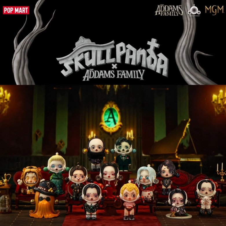 Model Kit For Girls - POP MART SKULLPANDA Addams Family Series