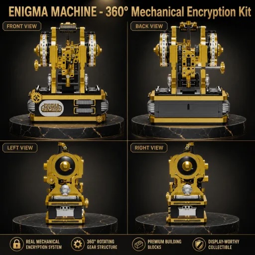 Enigma Machine Building Blocks - огляд і ціна Model Kit Ikaruga