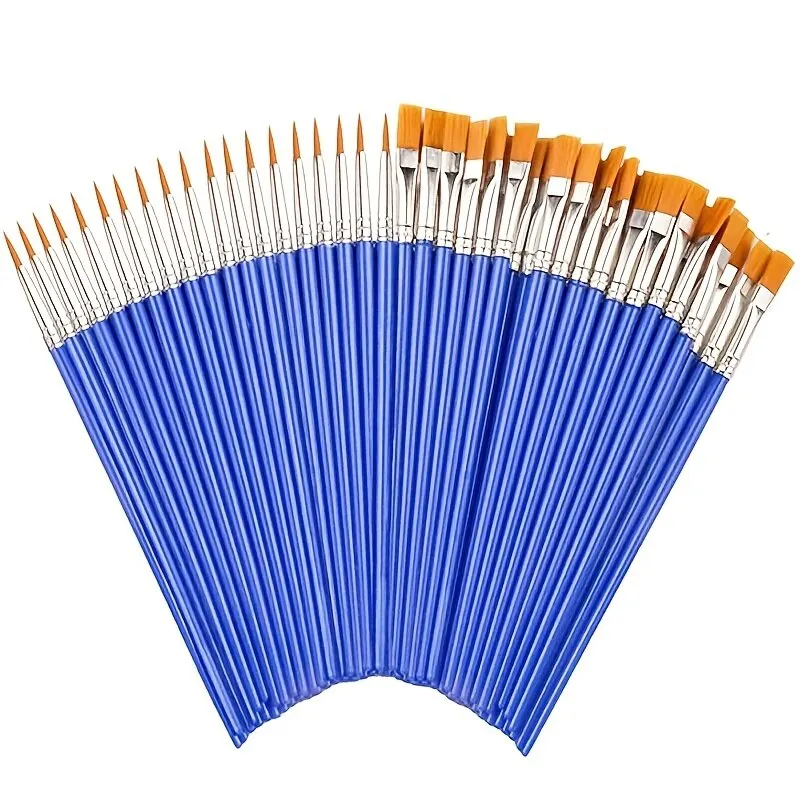 Nylon Flat Paint Brushes with  - огляд і ціна Plastic Model Paint