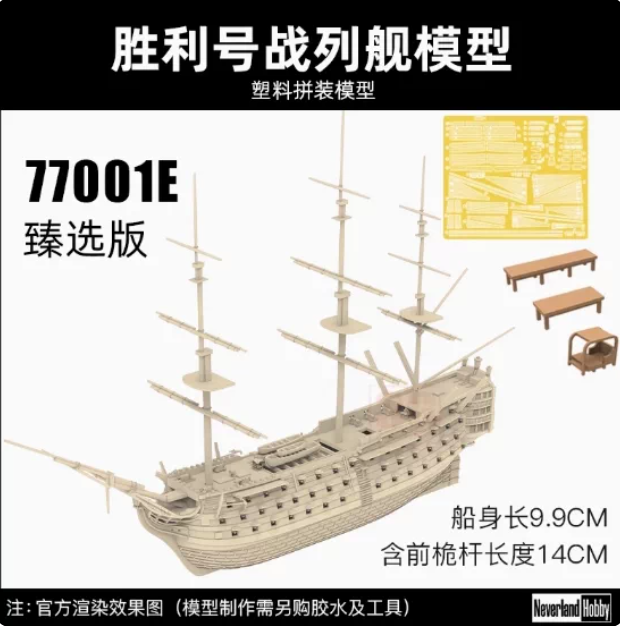 1/700 HMS Victory w/Interior ` - огляд і ціна Model Kit Hms Victory