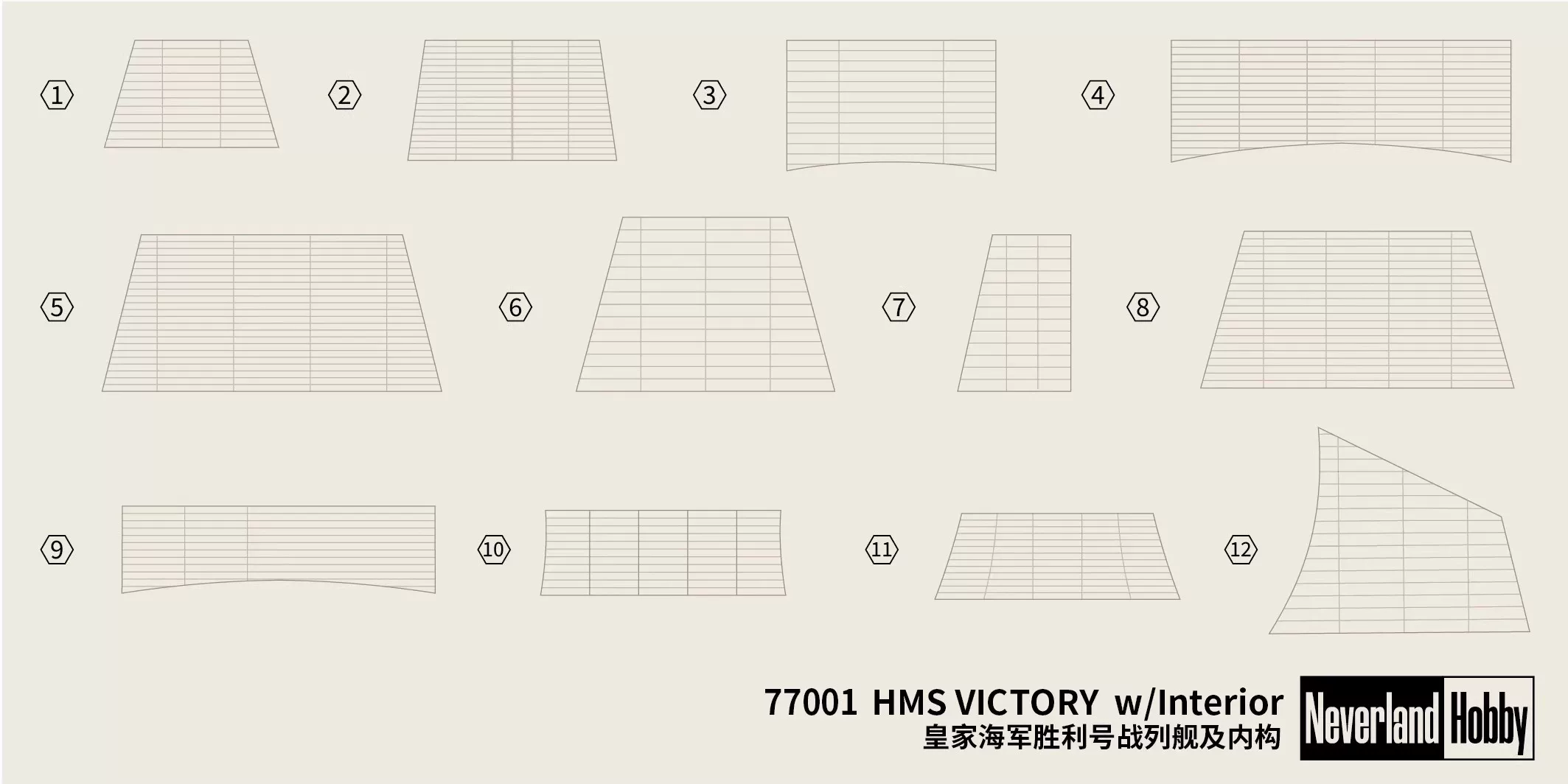1/700 HMS Victory w/Interior ` - огляд і ціна Model Kit Hms Victory